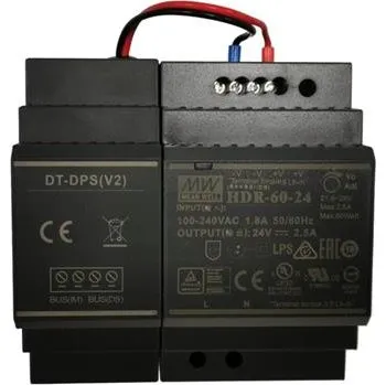 spínaný zdroj Napájecí adaptér, vč. injektoru pro D2 systém, montáž na DIN lištu, 60W, DC24V, max. 2,5A - DPA-D2-PC7H