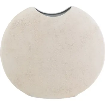 Váza Kovová váza Ibbo M – bílá, 34,5 cm