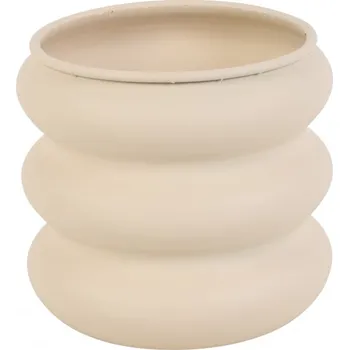 Váza Kovová váza Grayce S, krémová, 14,8 cm