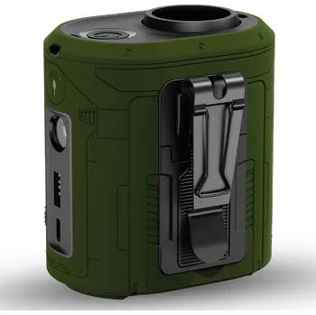 Powerbanka Techsuit - prémiový přenosný mini ventilátor (Z14) - s power bankou, dobíjecí, 5 rychlostí větru, spona na opasek, 5000 mAh - zelený