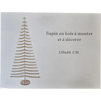 Vánoční stromek Dekorace dřevěný strom s podstavcem 130x60cm Nové zboží