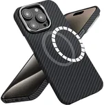 Techsuit - MagSafe z aramidových vláken - iPhone 15 Pro Max - černý