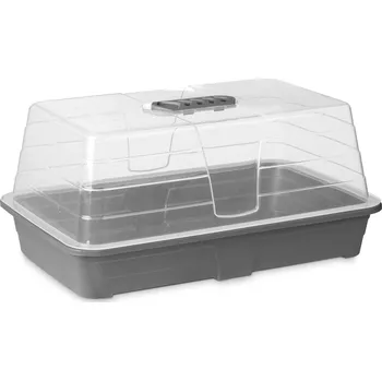 Minipařeniště IBERGARDEN Mini plastový skleník 24 x 38,4 x 18 cm