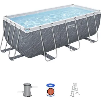 Bazén Bestway Bazén Steel Pro Max Marble 4,12 x 2,01 x 1,22 m - 56722