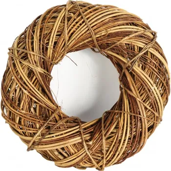 Proutěný hnědý věnec Kastor M, 35 cm