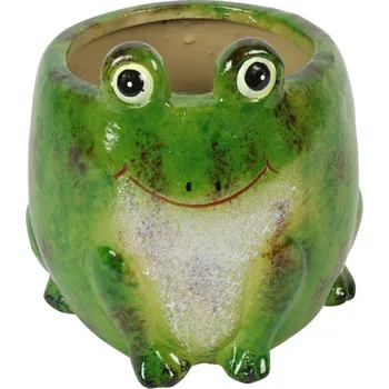 Květináč žába L 13 cm