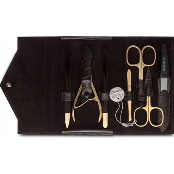 Manikúrová sada, Nippes Solingen Croco Brown Cowhide 1097, 7 ks