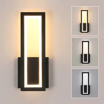 Nástěnné svítidlo Nástěnné svítidlo GOECO černé, integrovaný LED zdroj 27 W