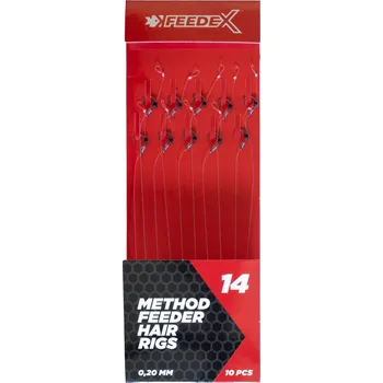 FEEDER EXPERT návazce - Návazce č.14 s vlasovým přívěsem 10ks