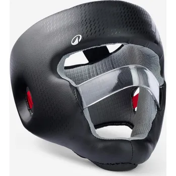 Cyklistická přilba DOMYOS Boxerská přilba s ochranou nosu L/58–61cm ČERNÁ