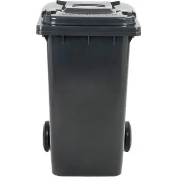 Železářství Popelnice černá 120 L (Popelnice plastová na kolečkách 120 L)