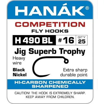 Muškařské háčky Hanák H 490 BL Jig Superb Trophy vel. 16