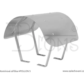 Kouřovod Komínová stříška nerez Apollon S (540x500)