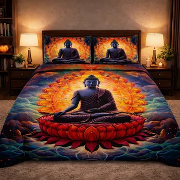 Povlečení 2-dílné ložní povlečení - Budha v meditaci barev