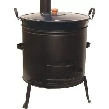 kotlíky Kotel s poklicí 85 L a kotlina 60 cm s kouřovodem