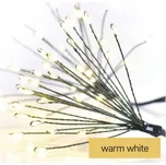 LED světelný řetěz – svítící trsy, nano, 8 m, vnitřní, teplá bílá, časovač