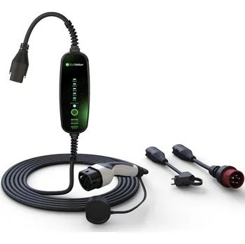 Nabíjecí stanice pro elektromobil EcoVolter II PRO chytrý přenosný Wallbox 22kW, 3x32A, kabel 6,5 m APP (Wi-Fi), set BASIC, typ 2, doprava ZDARMA!