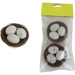 Hnízdo s vajíčky, 2 ks