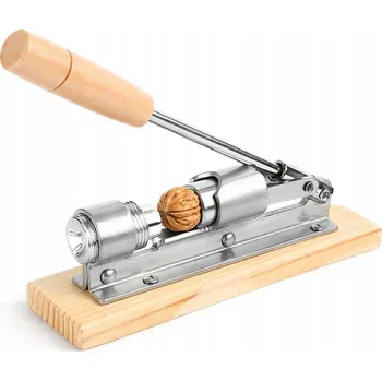 Louskáček Robustní ocelový Louskáček na ořechy s dřevěnou rukojetí, nastavitelný