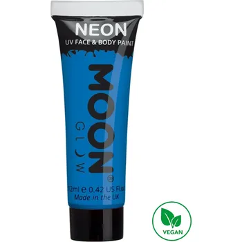 Karnevalový doplněk UV NEON barva na tělo a obličej Modrá