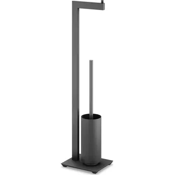 WC štětka ZACK WC sada na čištění s držákem toaletního papíru LINEA, černá