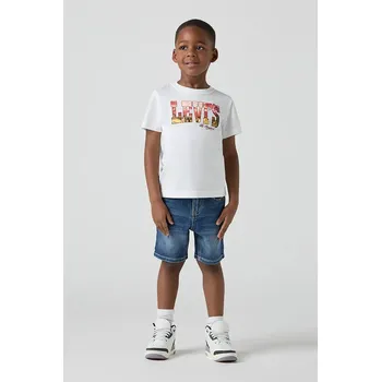 Pánské kraťasy Dětské riflové kraťasy Levi's NEW 511 SLIM FIT DENIM SHORT 8EM374 modrá 95X, vel. 128