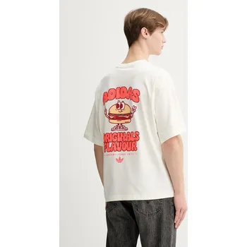 Bavlněné tričko adidas Originals KW8010 béžová 01X, vel. XL