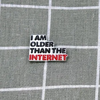 Pinarna.cz - Odznáček I am older than the internet / Jsem starší než internet - stříbrný