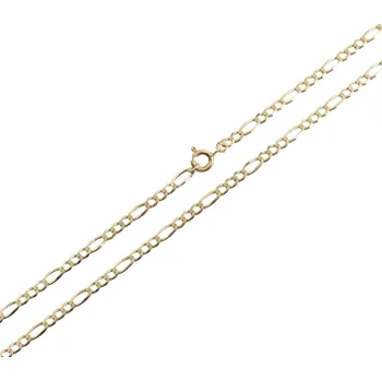 Řetízek Zlatý řetízek Figaro plný, 52 cm, 6,40 g, Au 585