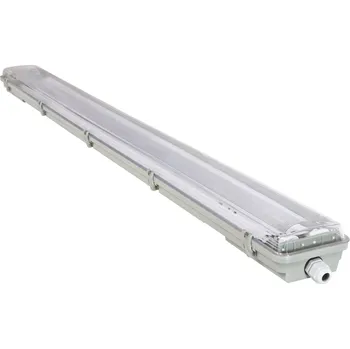 Svítidlo Berge Svítidlo pro LED trubice mini plate - T8 - 2x120cm - 230V - IP65