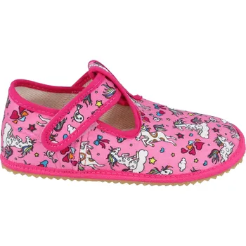 Dívčí bačkory BEDA Barefoot BFN 170020/W Crazy Unicorn, 30
