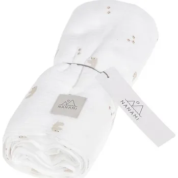 Zavinovačka NANAMI Swaddle 100 x 135 cm Polarbear Off-White