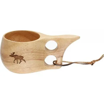 Outdoor vaření Dřevěný hrnek Kuksa Aurora Borealis s losem malý