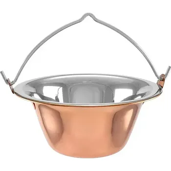 Outdoor vaření Kotlík nerezový poměděný 0,8 L