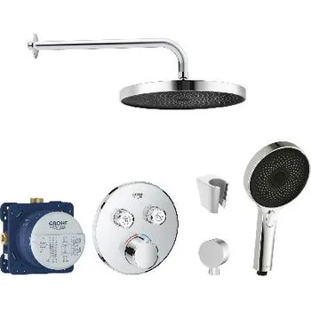 Sprchový set SANITINO - Sprchový set s baterií a tělesem pod omítku Grohe, příslušenství kielle, chrom SANI21GKK008
