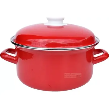 Hrnec Kastrol červený bordó 1,5 L