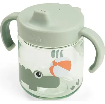 dětská jídelní sada DONE BY DEER Dětský hrneček s pítkem Playground zelený