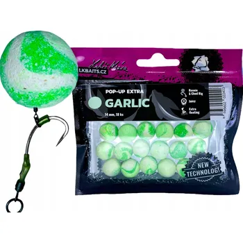 Boilies LK BAITS POP-UP EXTRA ČESNEK 14MM