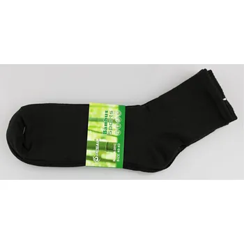 Pánské ponožky PESAIL Pánské bambusové ponožky sports černé 3 páry Velikost: 40 - 43