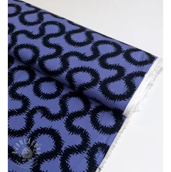 Viskóza STRETCH Abstract blue