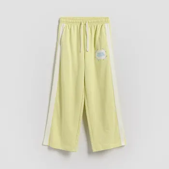 Reserved - Teplákové kalhoty s lampasem - světle žlutá - 127HN-10X - 127HN-10X-122