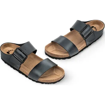 Dámská zdravotní obuv Obuv zdravotní FORcare 303001 černá (Módní korkové pantofle)