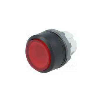 vypínač Přepínač tlačítkový 2 polohy 22mm červená Podsv MLB-1 IP66