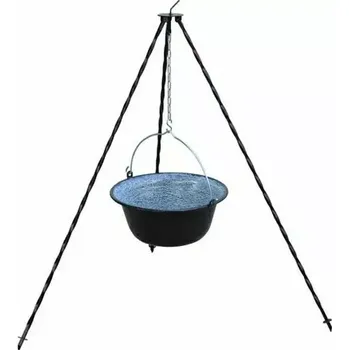 Outdoor vaření Souprava trojnožka 1 m + kotlík smalt 6 l