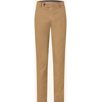 Pánské kalhoty Berwich Pánské Chino Kalhoty Extra Slim Fit, koňaková, 54