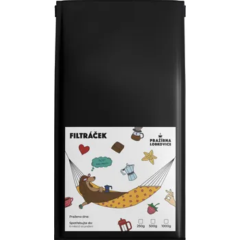 Káva Pražírna Lobkovice FILTRÁČEK zrnková káva Hmotnost: 1000g