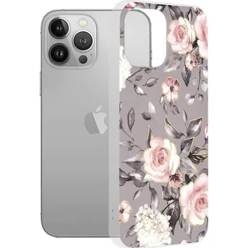 Pouzdro na mobilní telefon Techsuit - Marble Series - iPhone 13 Pro Max - Bloom of Ruth Gray