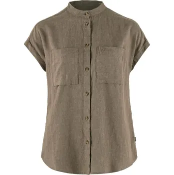 Dámská košile košile dámská FJÄLLRÄVEN Övik Hemp Shirt SS W Suede Brown - XS