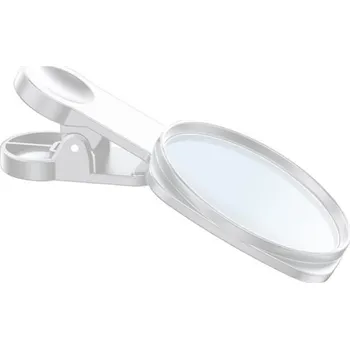 Selfie zrcátko na zadní stranu s klipem pro iPhone - bílé