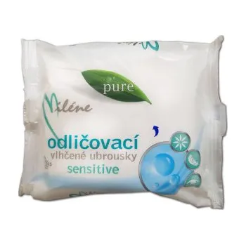 Micelární voda Milene Pure Sensitive odličovací vlhčené ubrousky, 25 ks